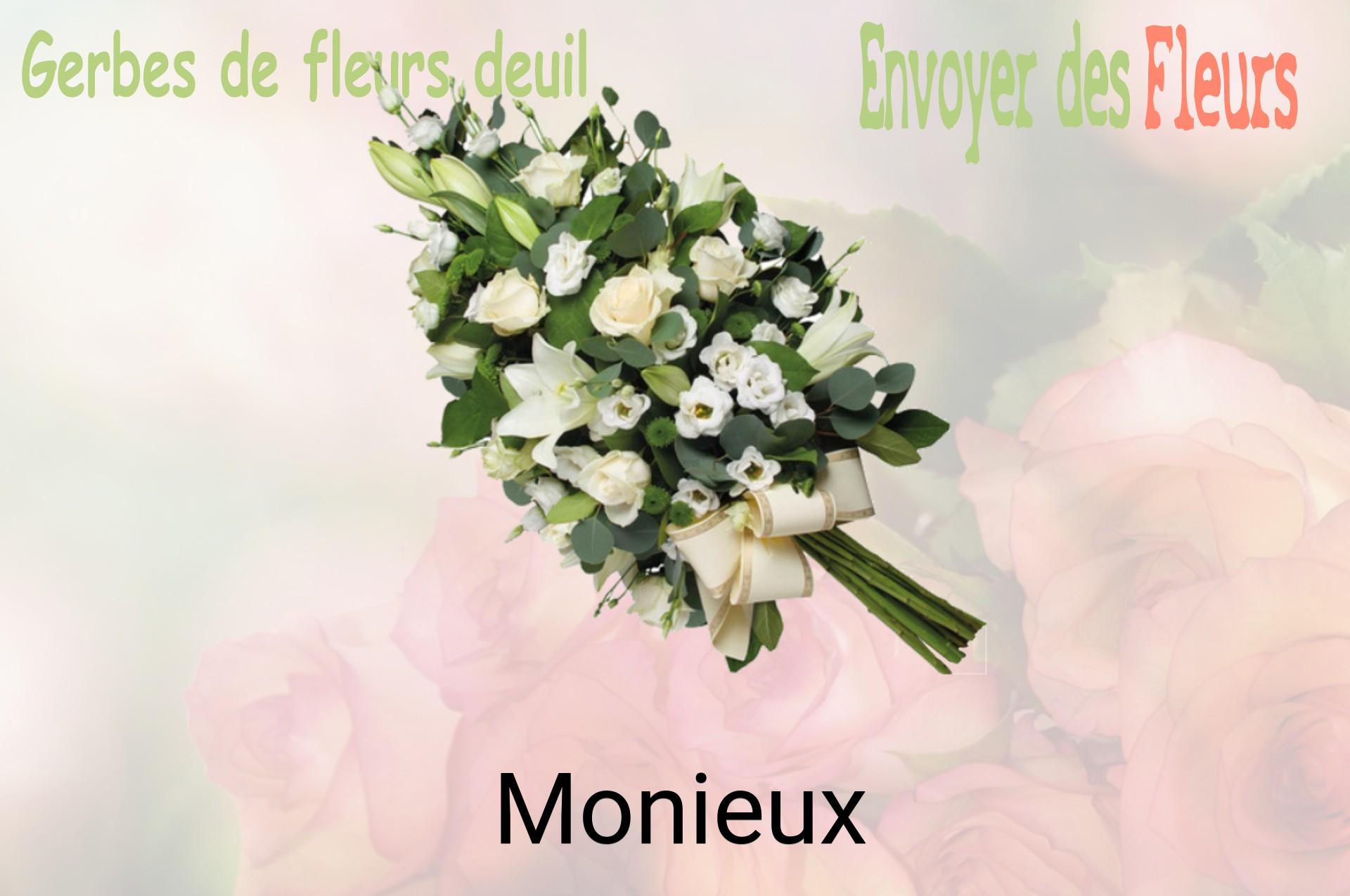 Gerbe de fleurs de deuil livrée à Monieux